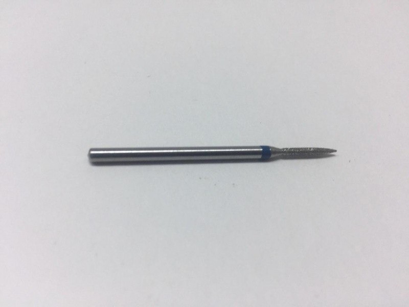 Насадка алмазная Б807-03 игловидная острая, синяя (средняя зернистость) Б807-03