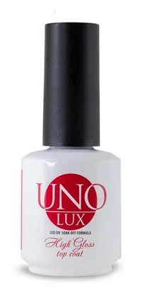 Топ д/гель-лака "Uno Lux High Gloss Top" без липкого слоя, 15 мл. ULHG